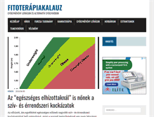 Tablet Screenshot of fitoterapiakalauz.hu